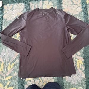 Brady Brand Long Sleeve Perforated Shirt Medium